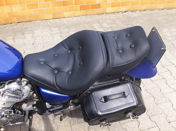 Sitzbankbezug für Yamaha VIRAGO 750/1100 Neuer Bezug Leder- Nahtauswahl