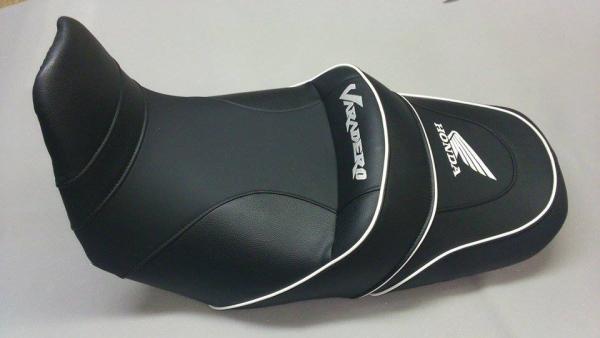 Sitzbank neu beziehen für Honda XL 1000 V Varadero mit Logo