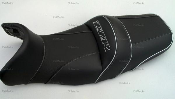 Sitz für Kawasaki ZZR 1100 ZZ-R Sitzbank NEU BEZIEHEN Polstern Komfortsitz Logo