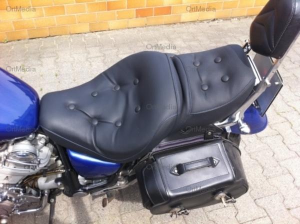 Sitzbank beziehen für Yamaha Virago 750 1100 -Rückenlehne auf Anfrage