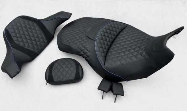 Sitzbank neu beziehen für Honda Gold Wing GL1800 ab 2018 SC79 Farben wählbar